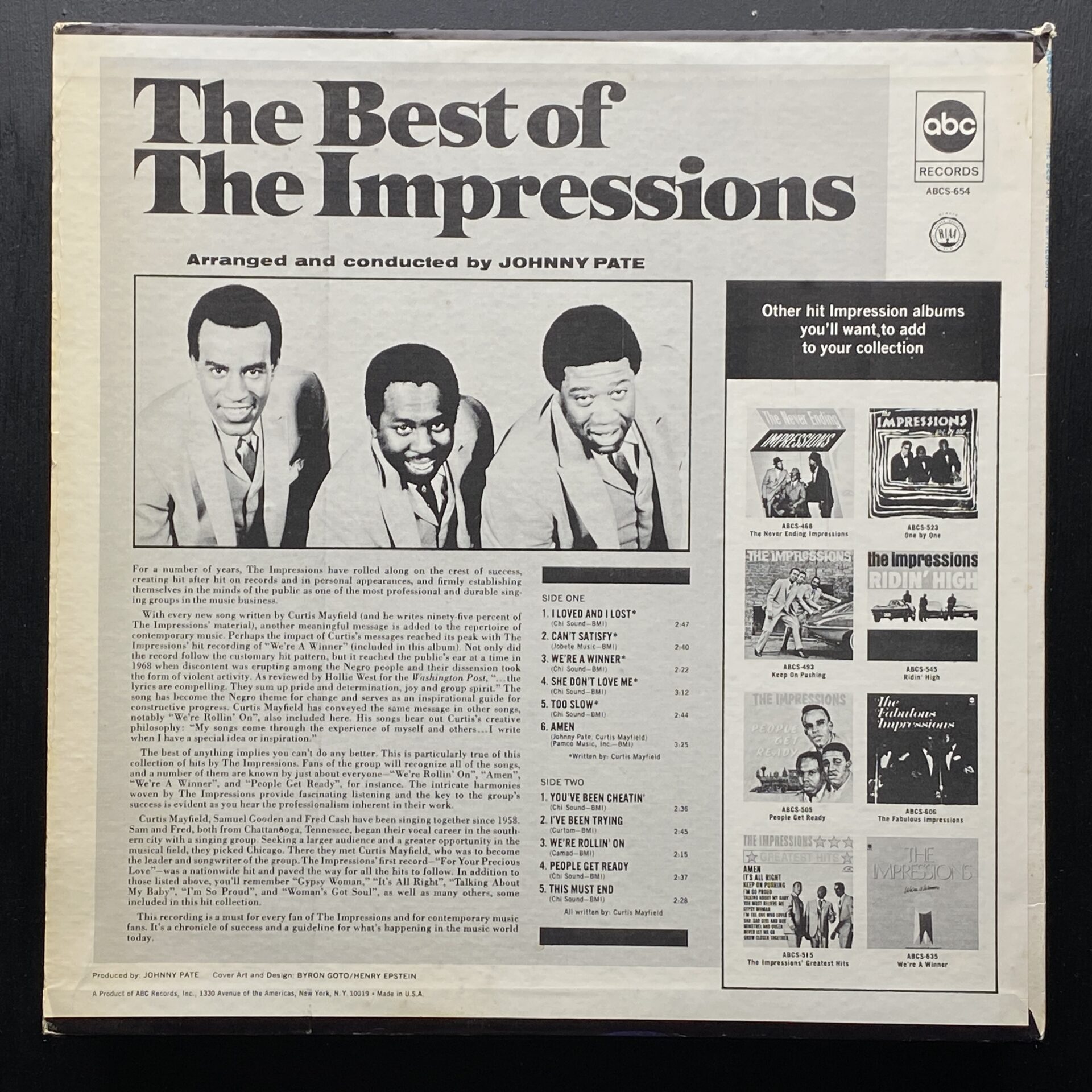 The Impressions – The Best Of The Impressions (2)