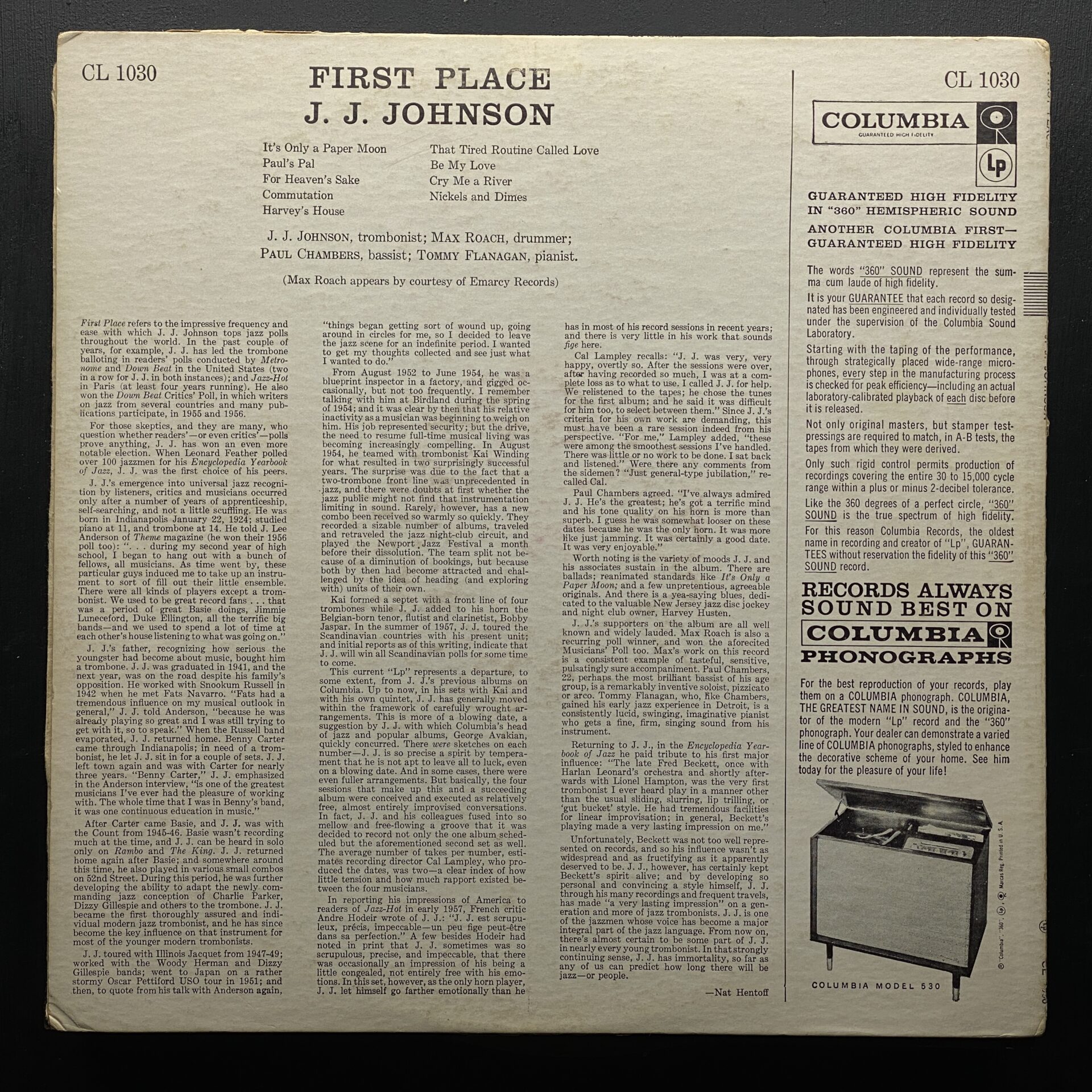 J.J. Johnson – First Place (2)