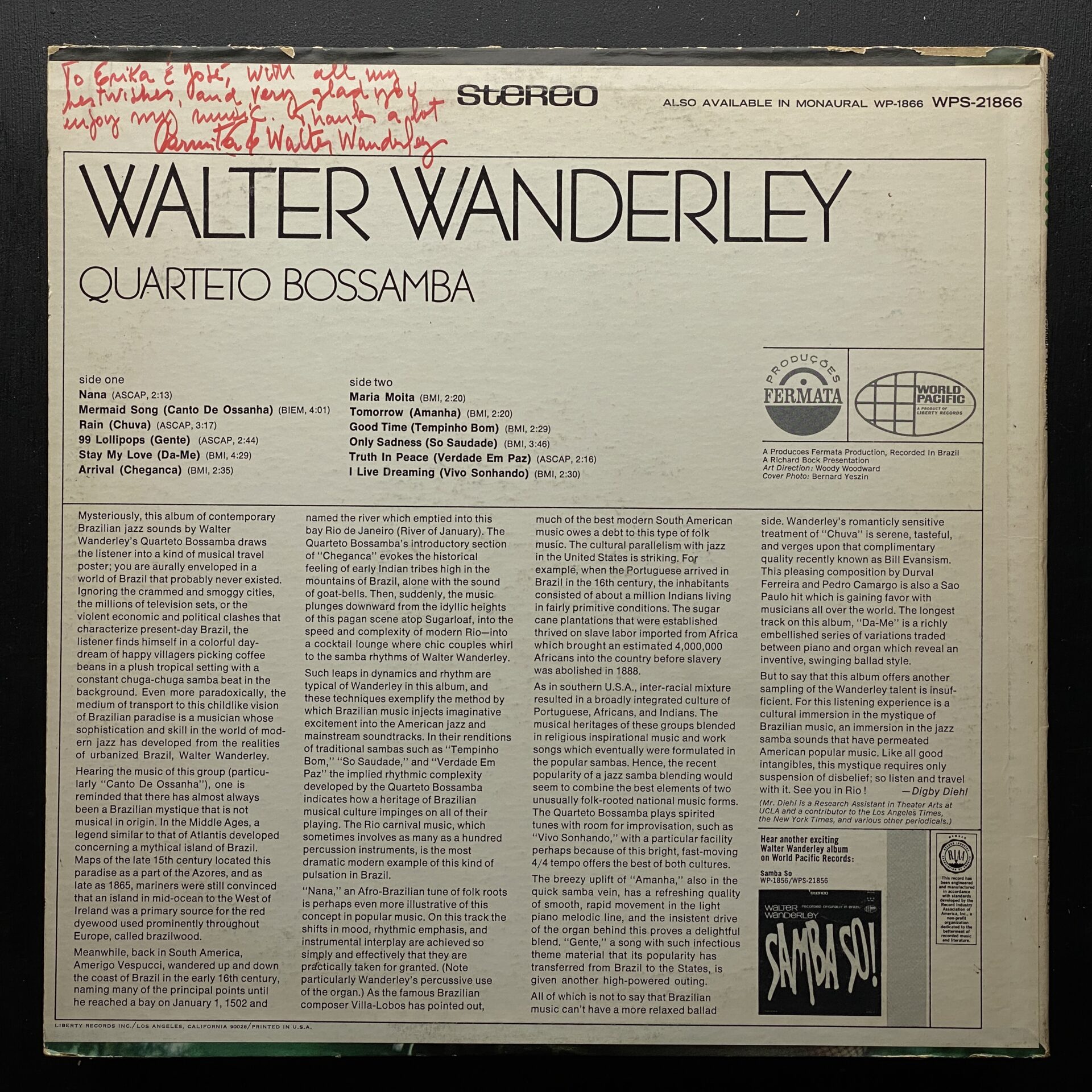 Walter Wanderley – Quarteto Bossamba (2)